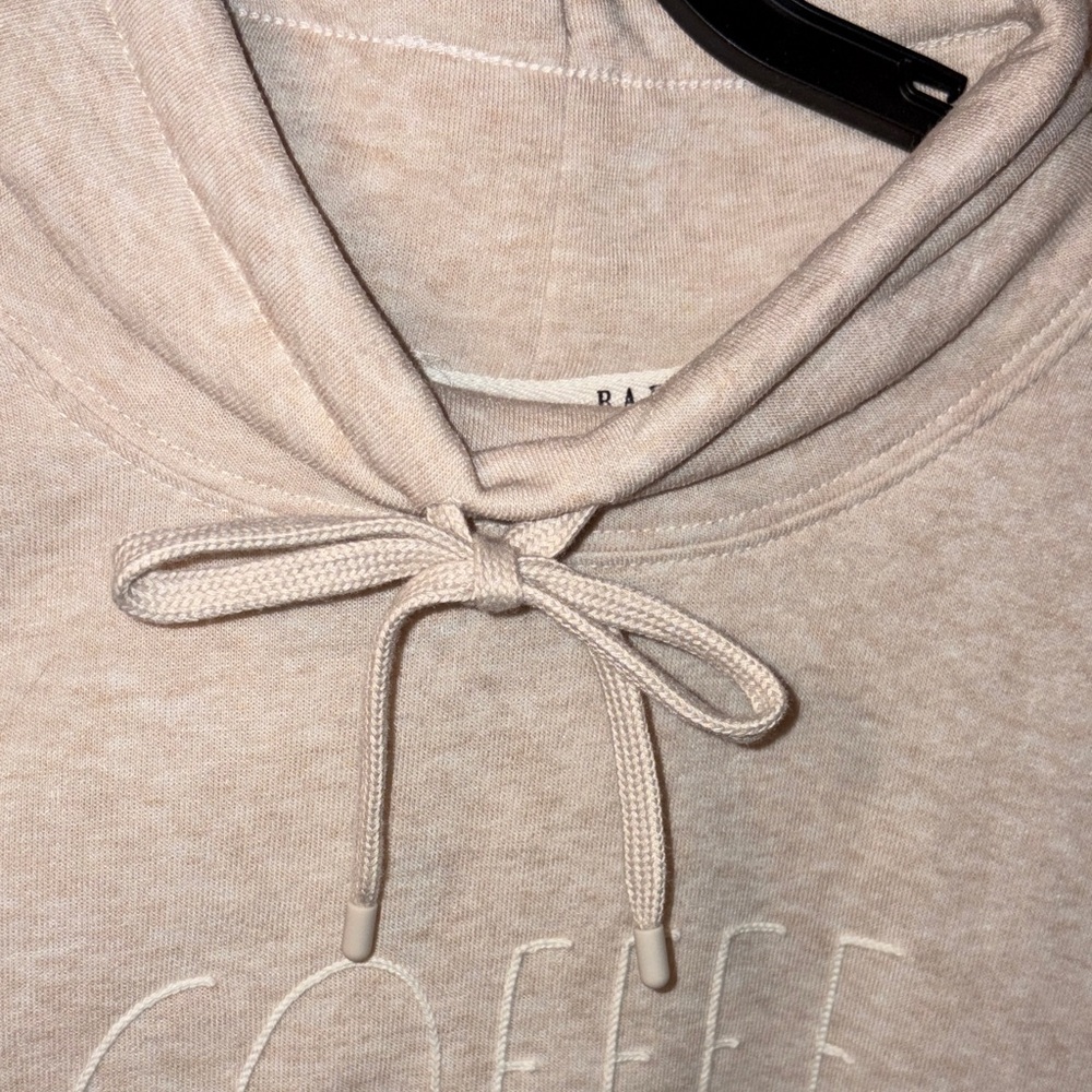 Rae Dunn Cream Cowl Neck Sweatshirt & Jogger Set | Cozy 2-Piece Lounge Outfit - Picture 6 of 15
